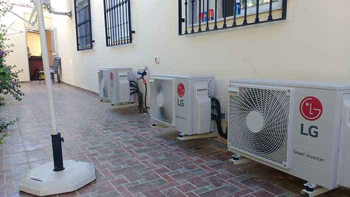 A LG Multi Split Installation.